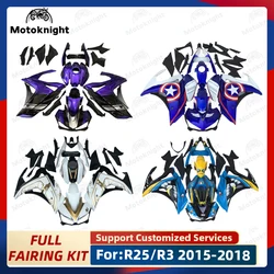 Motorcycle Fairing Kit Fit For YAMAHA YZF-R25 R25 2015 - 2018 YZF R3 2016 2017 Full Fairings Painted Bodywork New ABS Plastic