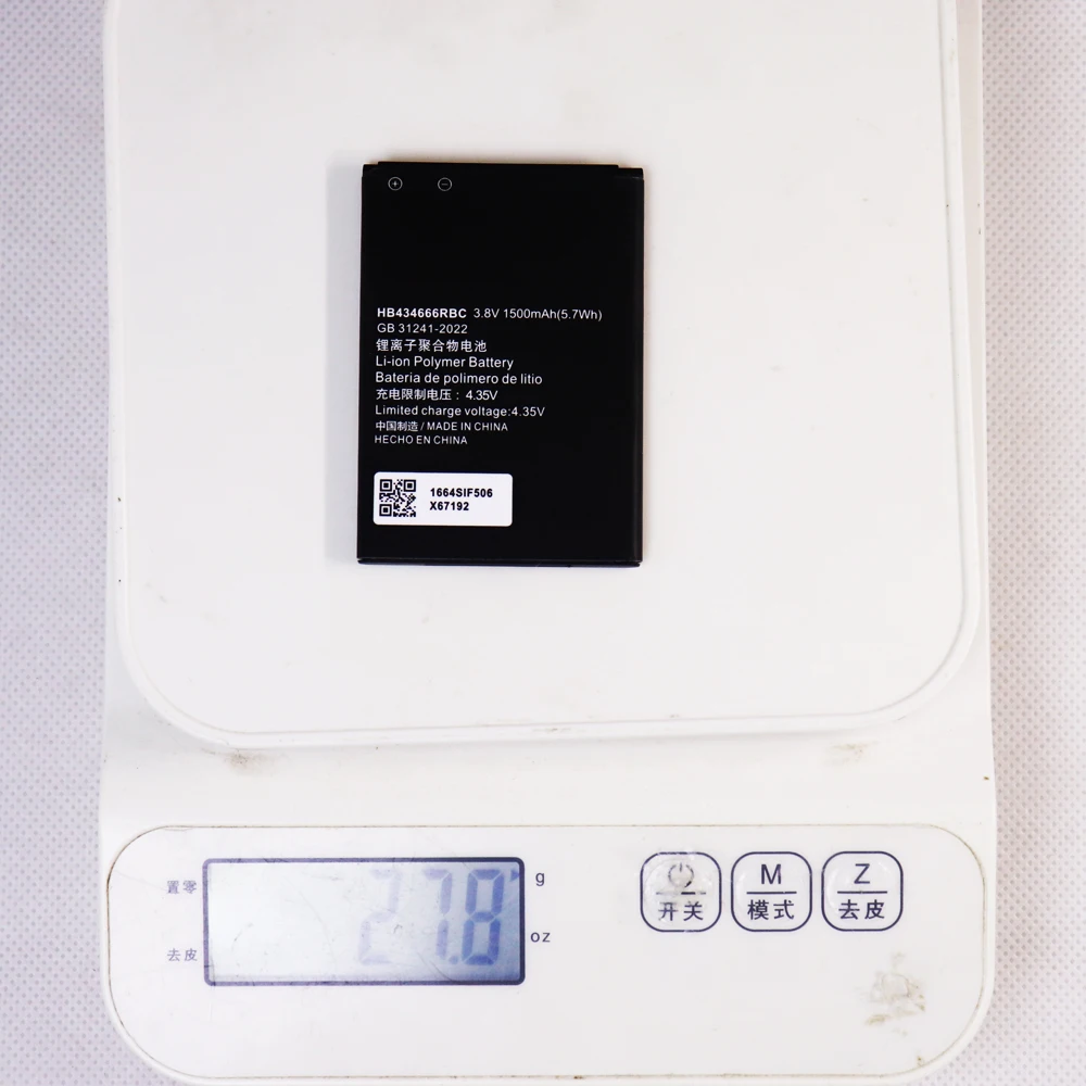 Bateria HB434666RBC 1500mAh do routera Huawei E5573 E5573S E5573s-32 E5573s-320 E5573s-606 E5573s-806, ładowalna — zdjęcie produktu 6