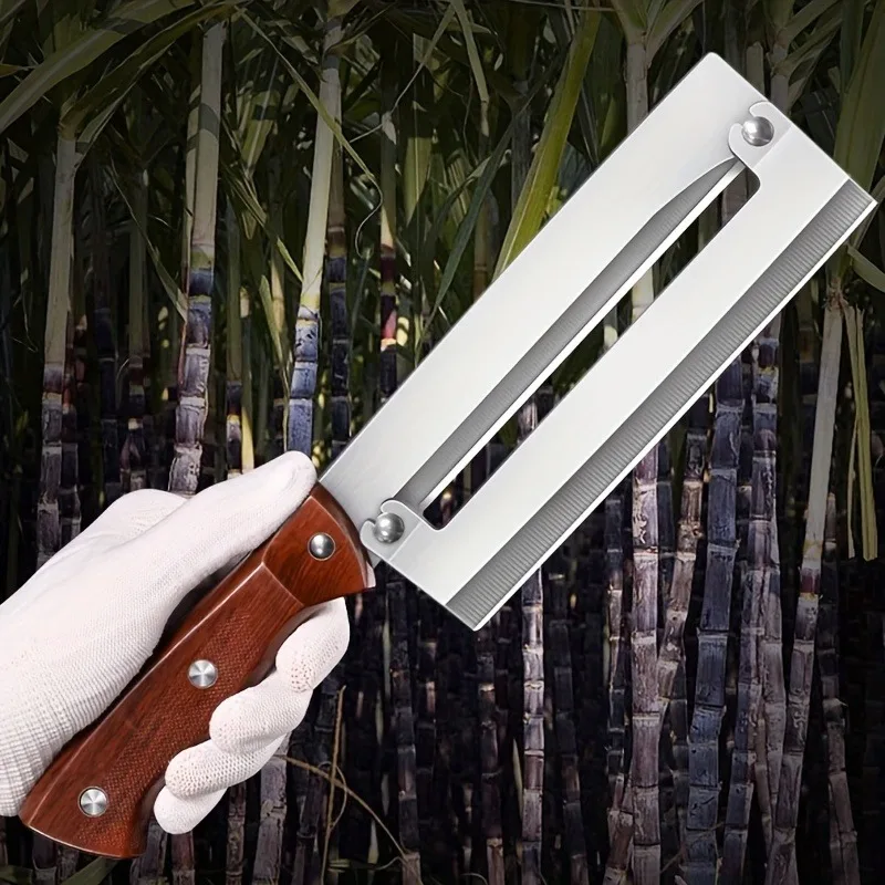 Special knife for peeling sugar cane, peeling tool set Sugar cane peeling knife stainless steel peeling tool, DS9195