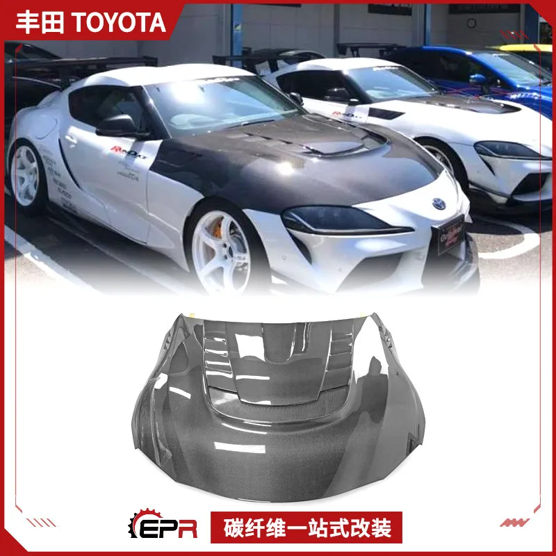 

Подходит для новой модификации Supra Toyota A90, капот двигателя из углеродного волокна, передний капот Varis.