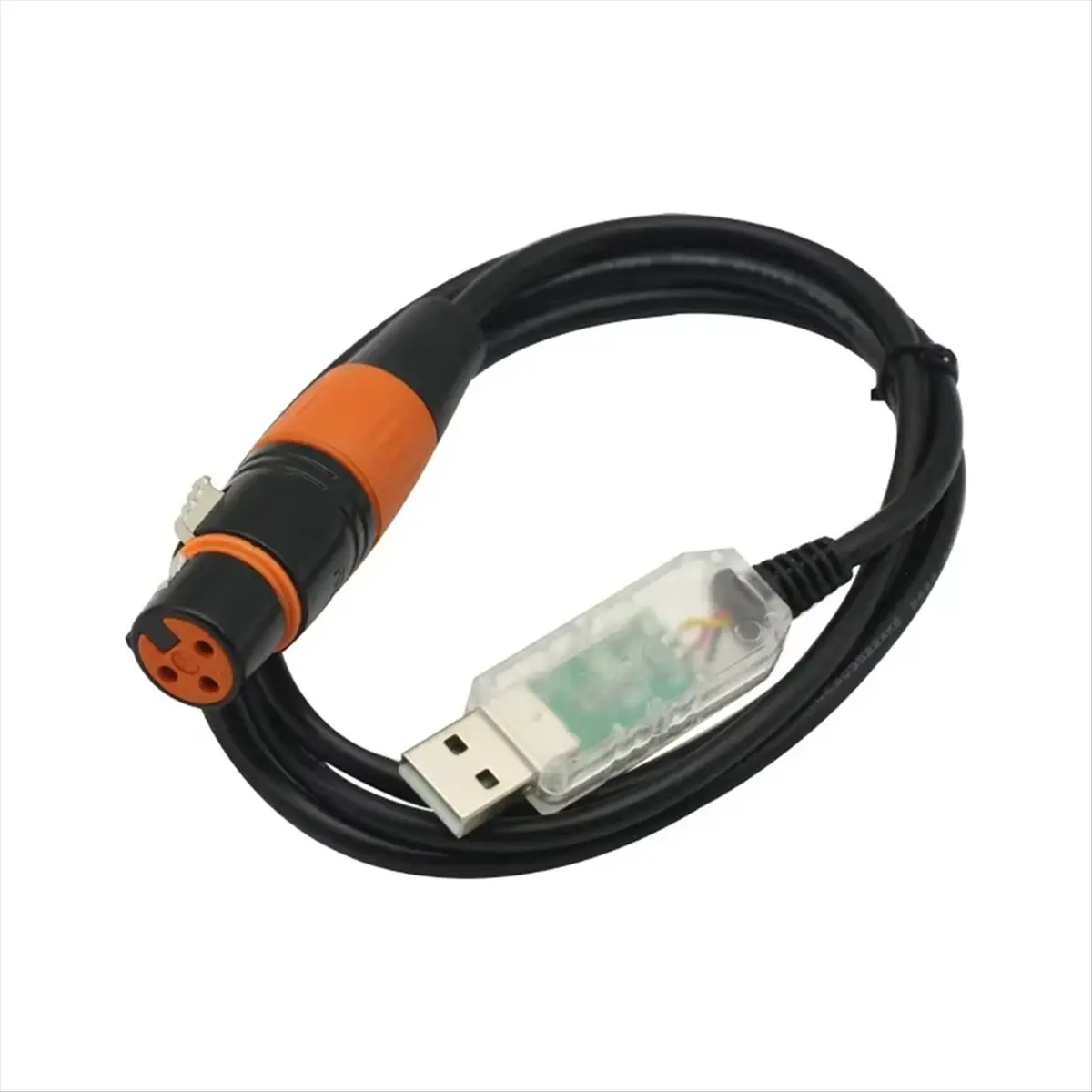 ABIU 1PCS USB to for DMX Adapter Cable Stage Light PC DMX512 Controller Dimmer Signal Conversion Cable for Arduino Board
