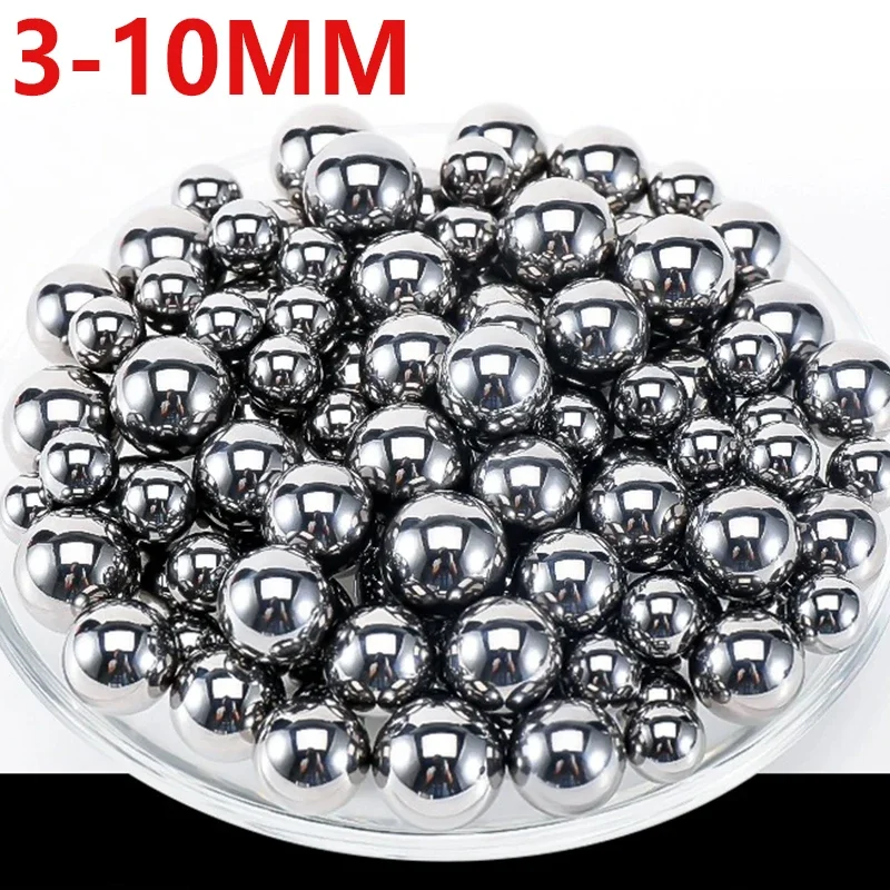 Tirachinas de bola de Metal de precisión, 3mm, 4mm, 5mm, 6mm, 7mm, 8mm, 9mm, 10mm, bolas de hierro, accesorios de tiro para Catapulta de caza al aire libre