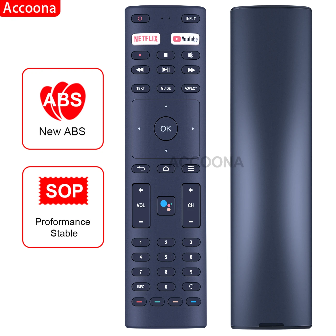 Voice Remote controlfor Konka 32H31A 40H33A 43U55A 50Q75A ANAM JVC AV-H323115A RC-N2409 RM-C3416 blaupunkt SMART TV