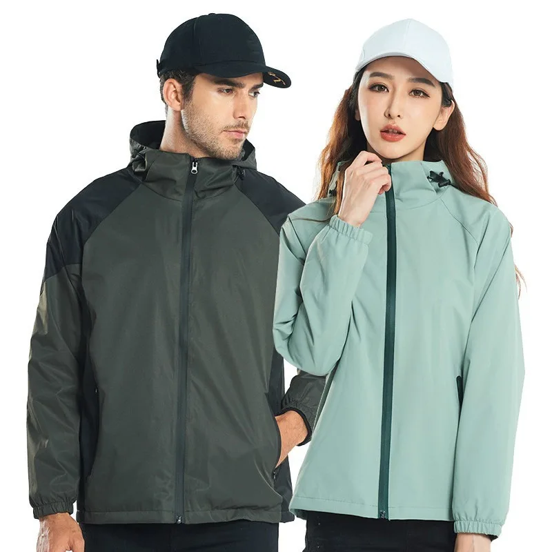 Antifouling Hiking Jacket Male Female Wear-resisting Windproof Waterproof Warm Coat Outdoor Camping Climbing Cycling Tops Autumn