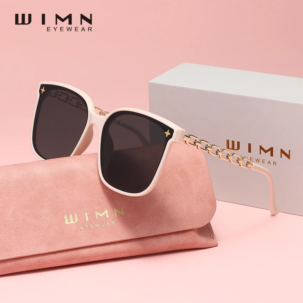 نظارات شمسية فاخرة من WIMN مصنوعة من خليط معدني أنيق للحماية من الأشعة فوق البنفسجية 400 للسيدات أثناء السفر والقيادة والترفيه