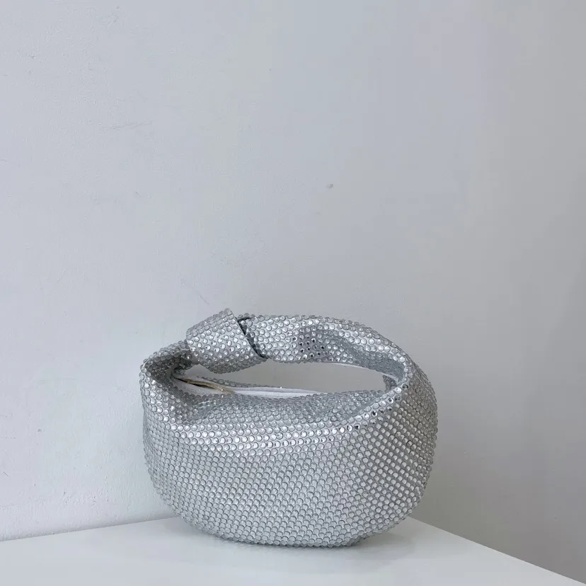 

Luxury Designer Glitter Rhinestone Cloud Bag Evening Bag Wedding Party Clutch Purse Women Handbag Shoulder Messenger Bag