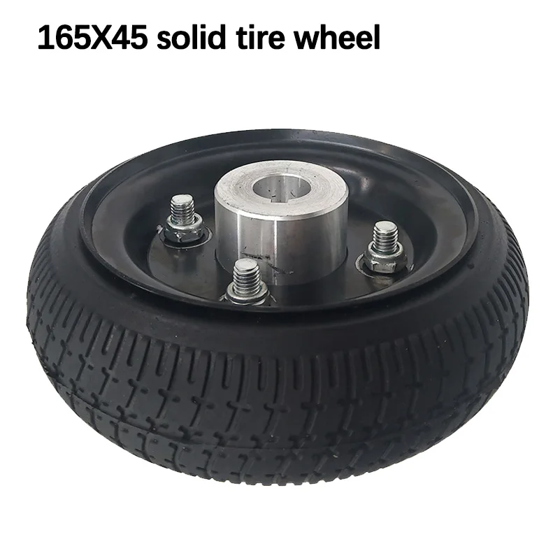 

6,5 ''твердые шины колеса 165X45 ненадувная шина + втулка Keyway типа для газового/электрического скутера и квадроцикла-19 мм Внутреннее отверстие