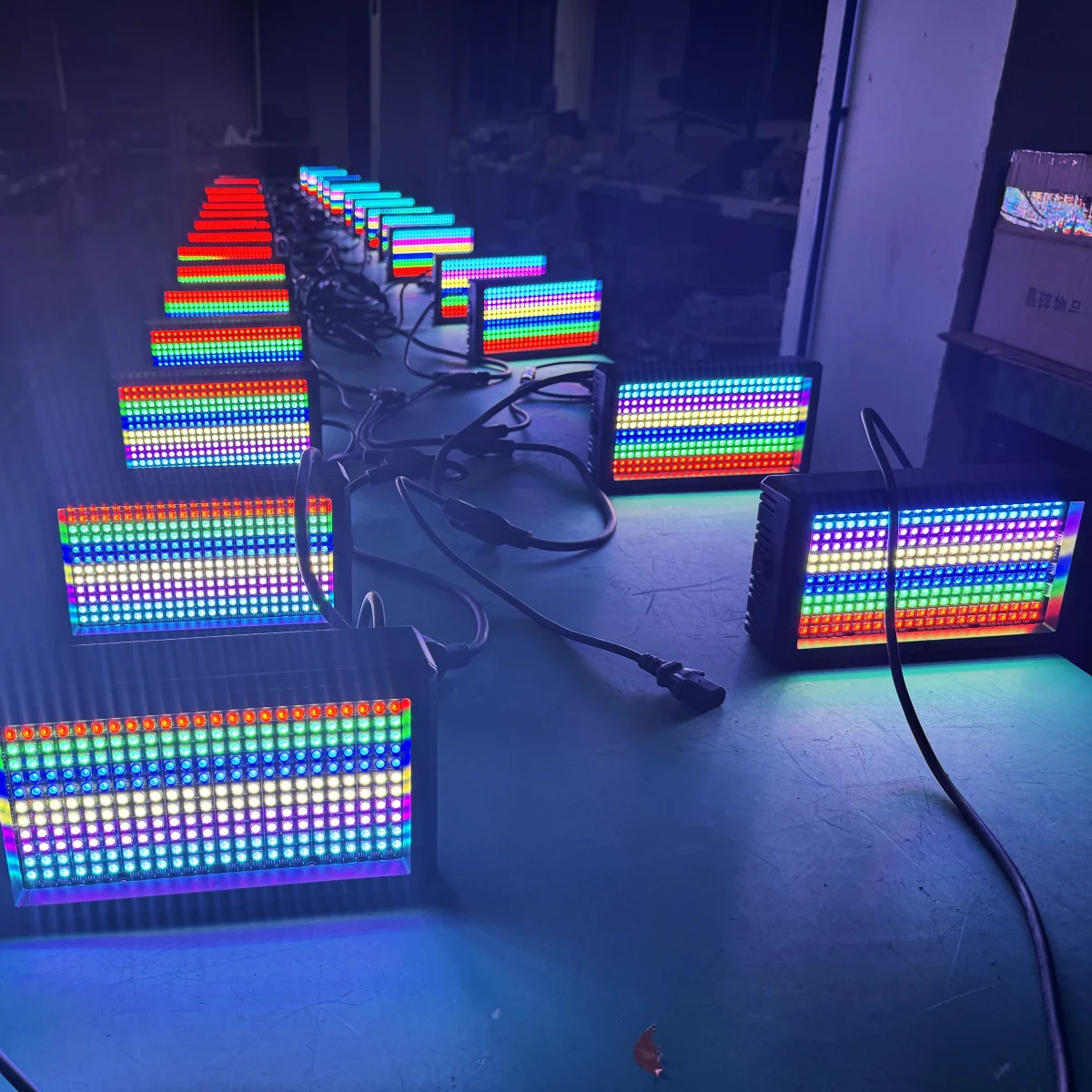 リモコン付きミニLEDストロボ,3インチ,1rgb, 48, 288,DMX,超高輝度,DJ,ホームパーティー,舞台照明,60W