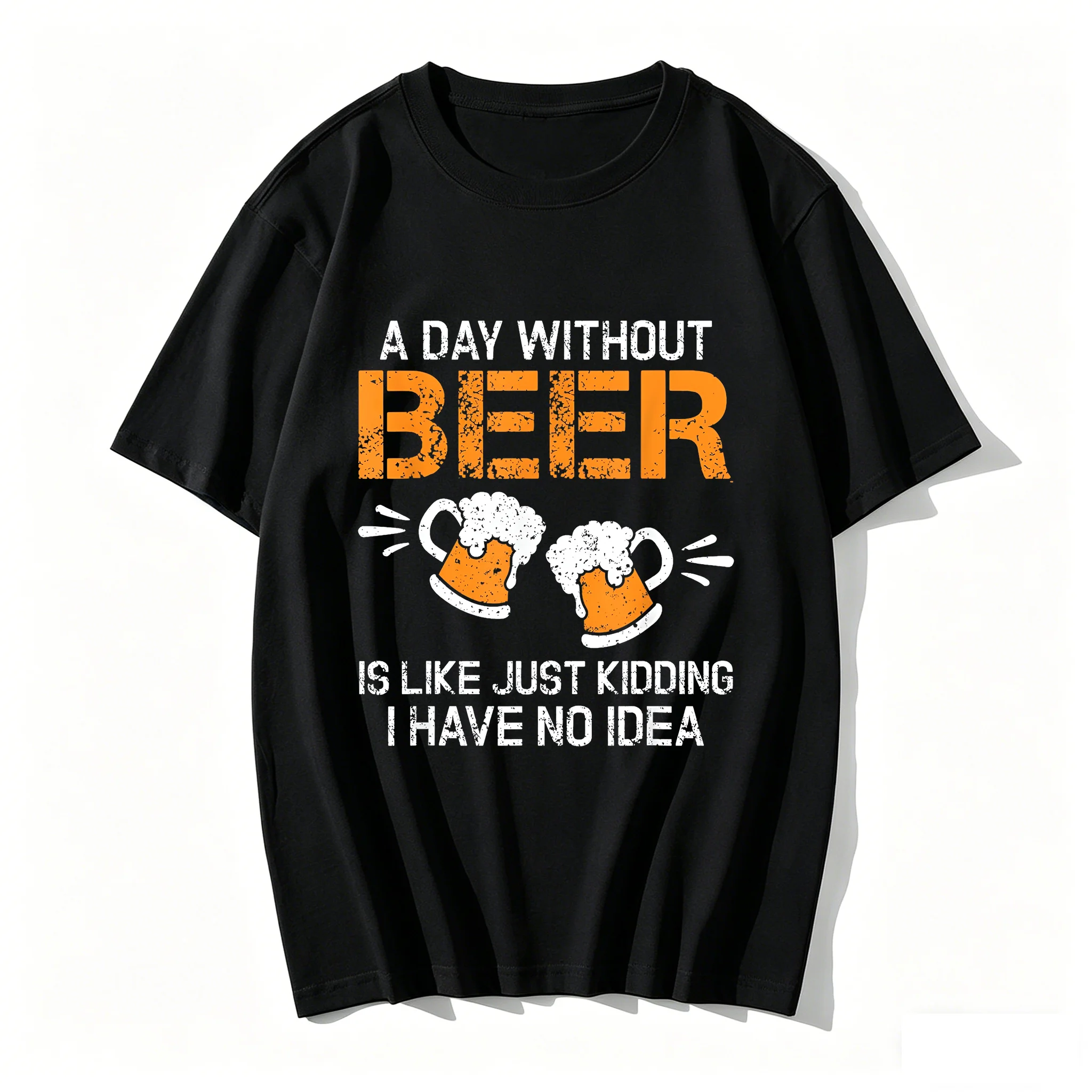 

A Day Without Beer Funny Beer Drinking Beer Lovers Men's quirky casual pure cotton T-Shirt
