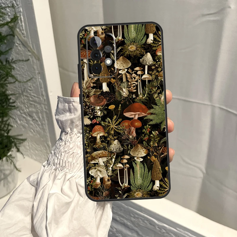 Mushroom Forest Case For Samsung Galaxy A54 A34 A13 A23 A33 A53 A73 A12 A14 A22 A32 A52 A51 A71 A21S Coque