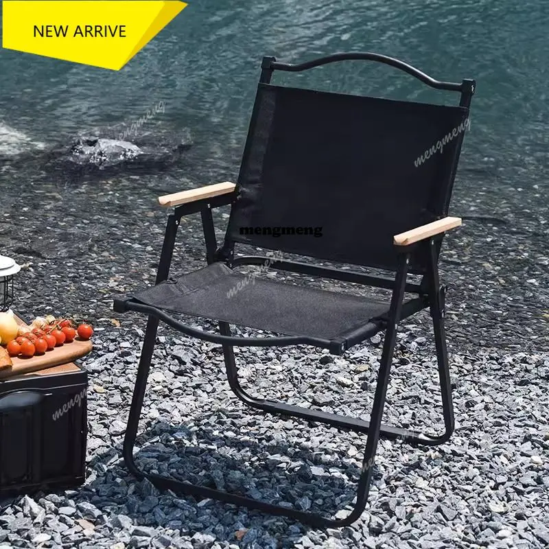 

M138 Outdoor Black Camping Chair Folding Kids Nature Relax Camping Chair Fishing Portable Silla De Playa Plegable Beach Accessor