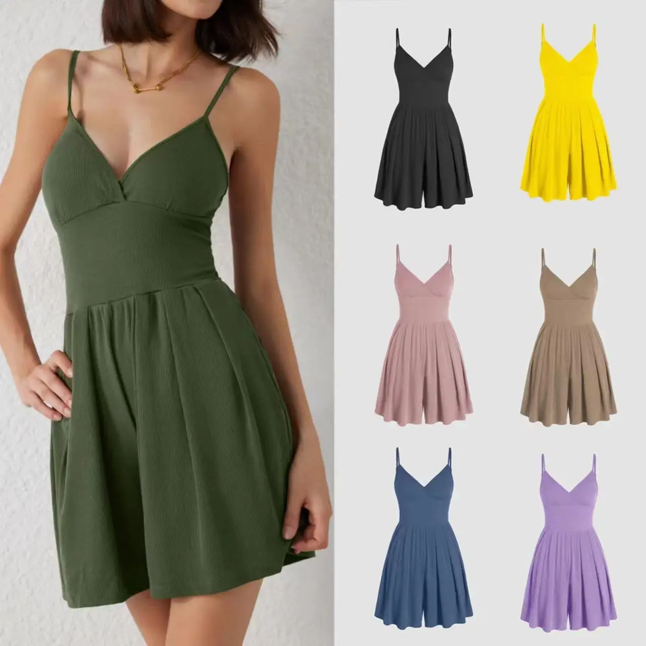 

Женский комплект брюк Csole ort, комбинезон для поездок на работу, полиэфирное волокно, длина пять четвертей, со средней талией, лето 2024 г.