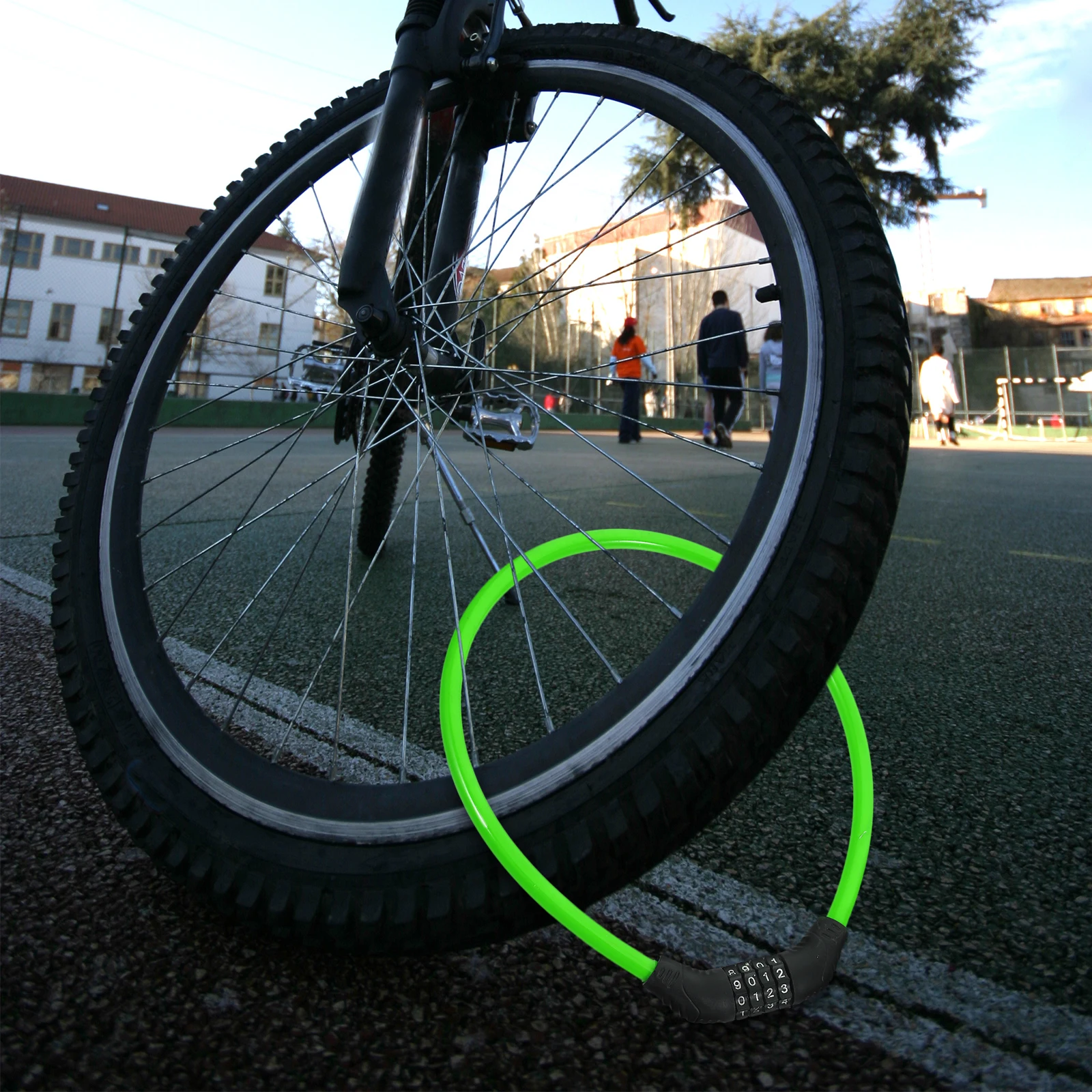 

Bicycle Lock Anti-Theft Chain Portable Bike Security Sturdy Durable Multi-Functional Outdoor Cycling Protection