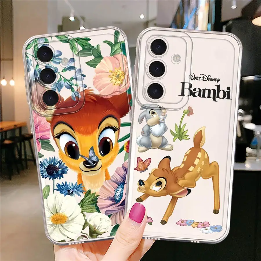 Disney Bambi Deer Case for Samsung Galaxy A26 A24 A15 A33 A25 A55 A23 A34 A35 A56 A14 A36 A13 A73 A54 Soft Phone Cover
