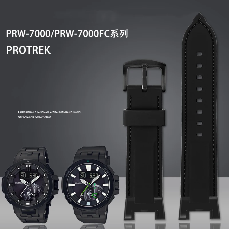 

Sports Resin Bracelet For Casio PROTREK Series PRW7000 PRW-7000FC PRW-7000 New Modified Silicone Watchband Rubber Watch Strap