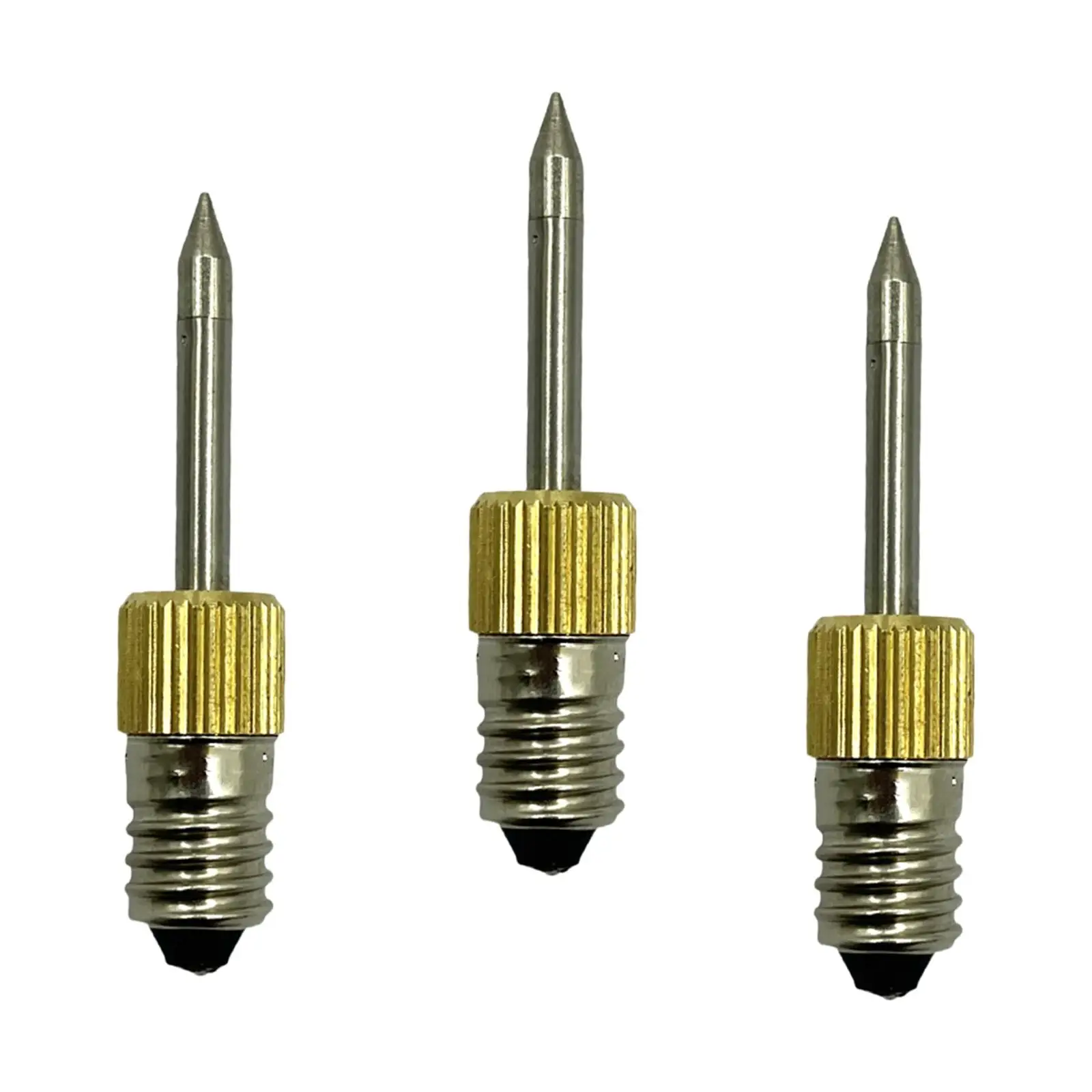 Steel Soldering Iron Tip E10 Threaded Universal Replacement Tips for Soldering Iron 40 Watt 110V