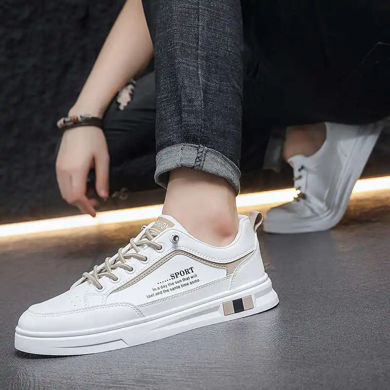 High Sole Brown Men White Sapatenis Casual Best Quality Luxury Shoes White Summer Sneakers Sports Sepatu On Offer Type