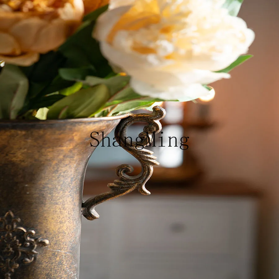 SM vase wedding decoration props specialty restaurant desktop wrought iron ornament flower shop