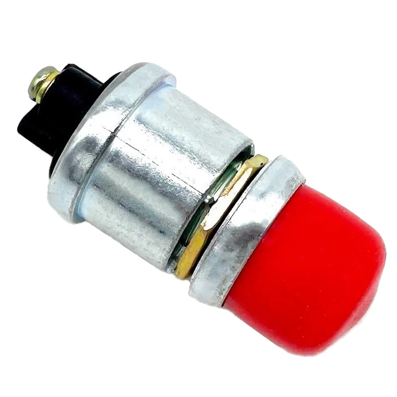 12V 50A Waterproof Switch Push Button Cars Boat Track Horn Engine Start Starter - Red Cap (WHS-1250-R) 2PCS