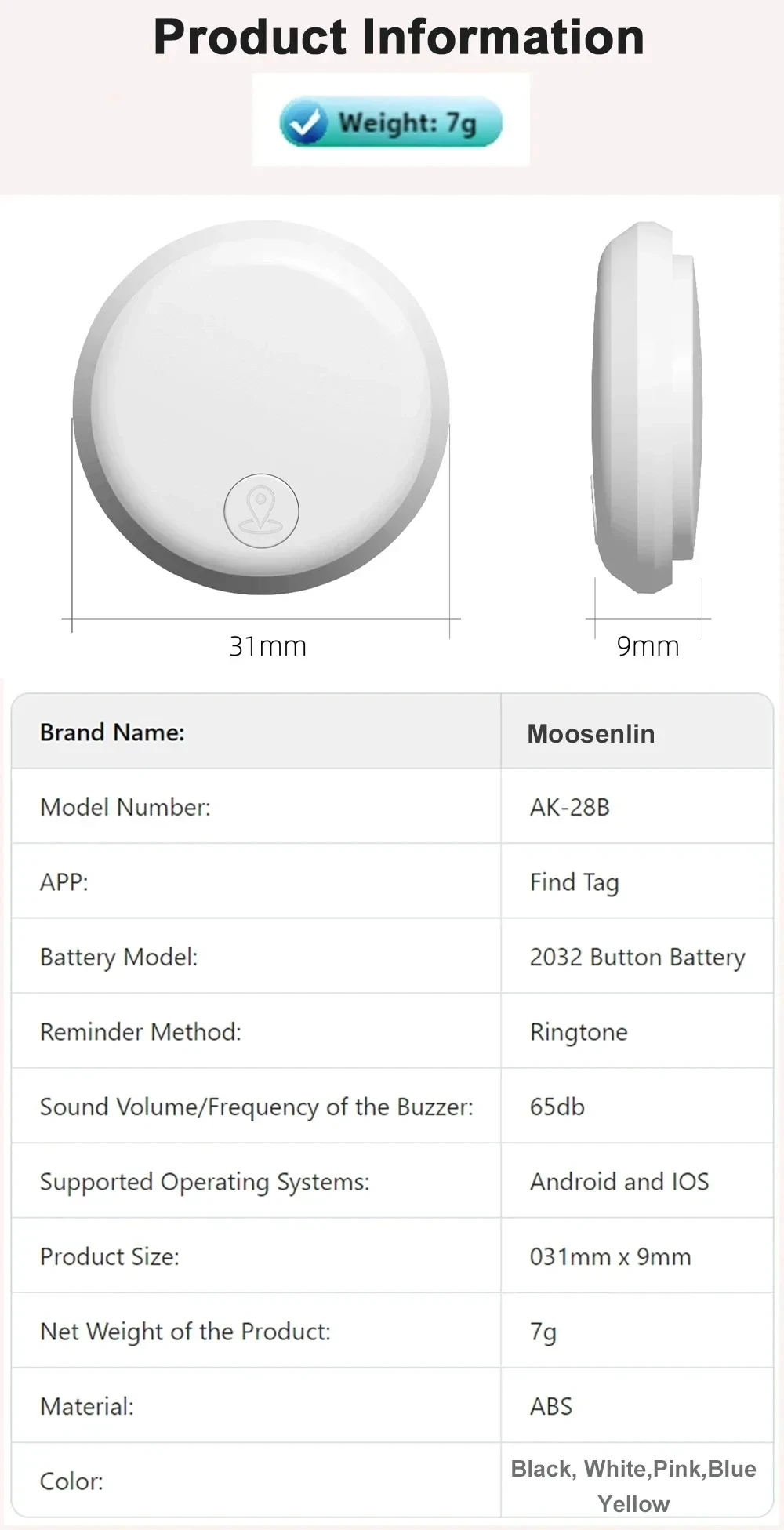 Lenovo GPS-Tracker, Bluetooth 5.4, intelligentes Gerät zur Verlustverhinderung für Kinder und ältere Menschen, als Erinnerungsfunktion, zur Ortung von Fahrzeugen und Gepäck, kompatibel mit Apple und Android. – Detail 10