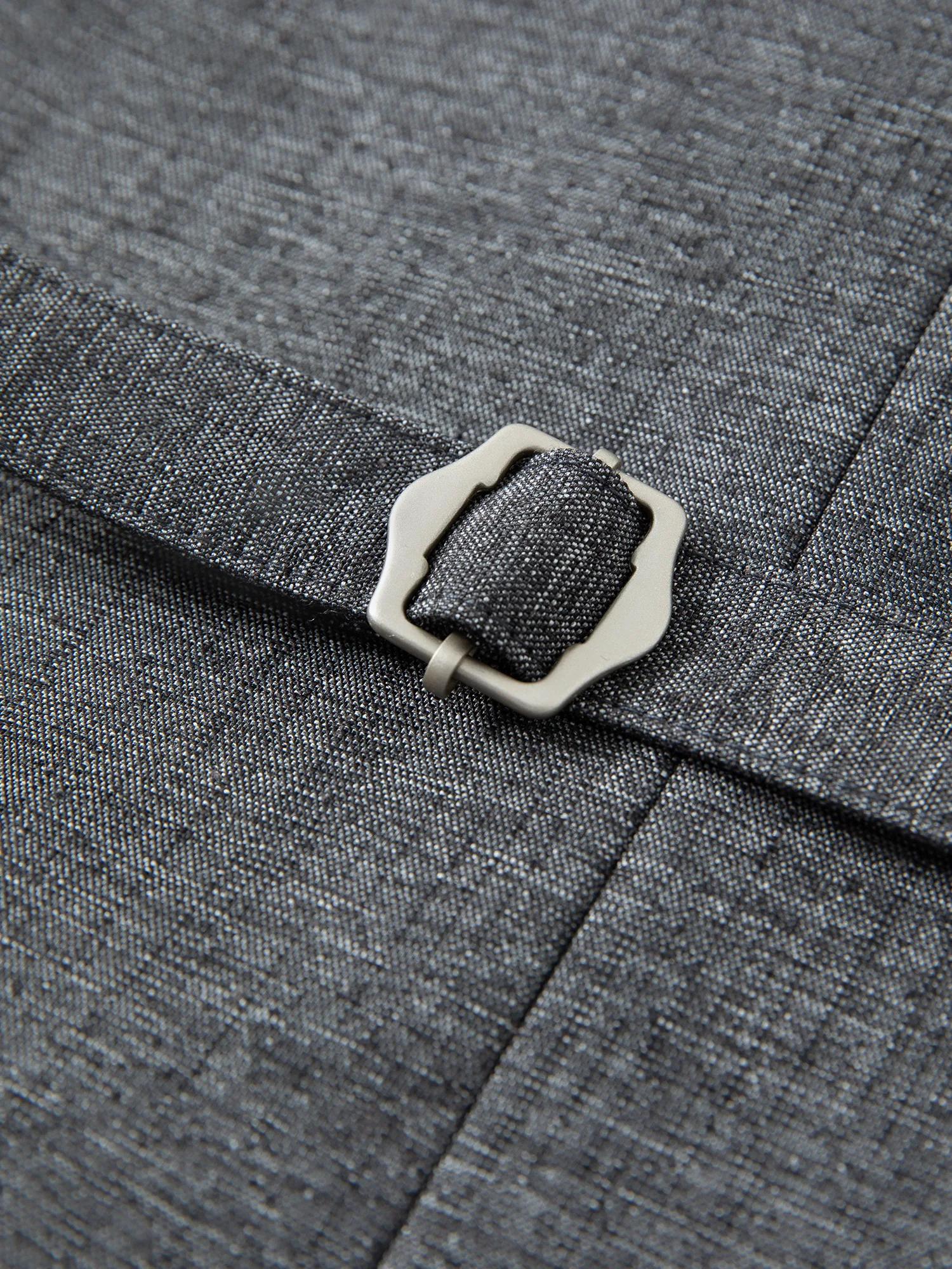 FSLE Damen Herbst 2026 Neuheit V-Ausschnitt Leinen Ärmellose Weste mit Karierter Rock-Set Elegantes Pendler-Outfit A-Linien Bodenlanger Rock – Detail 18
