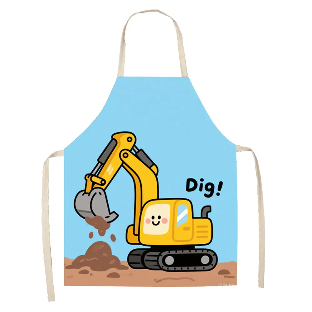 New drawing apron for babies to eat, cook, paint, stain resistant kitchen, and household use