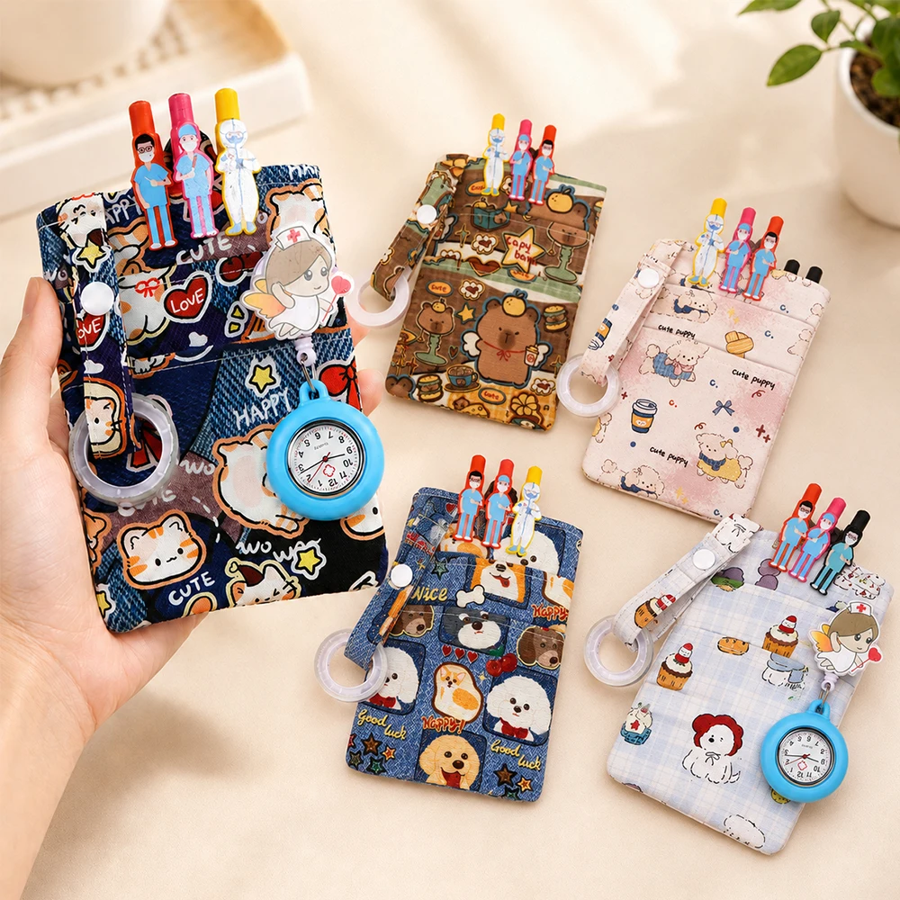 

Fashion Nurse Doctor Multi-compartment Pen Pouch Clinic Lab Medical Pocket Large Capacity Tool Pocket P1181
