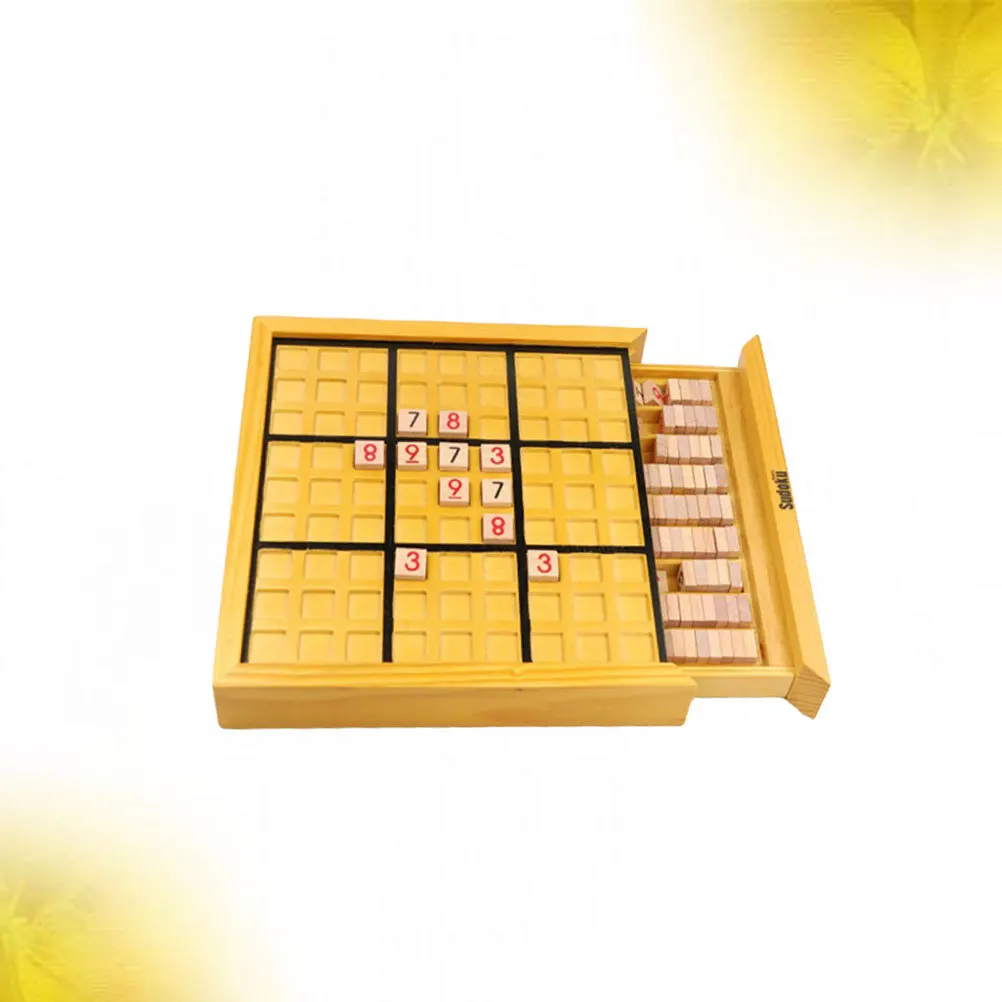 지능형 스도쿠 숫자 퍼즐 게임 나무로 조립된 정교한 디자인 안전하고 내구성 있는 어린이용 보드 게임
