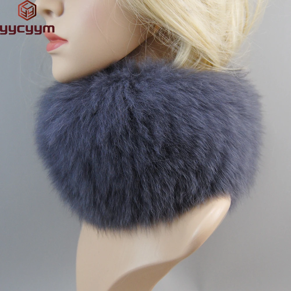 

Luxury Women Real Fox Fur Ring Scarves Neck Winter Warmer Real Fox Fur Scarf Fur Headband Good Elastic 100% Natural Fur Muffler