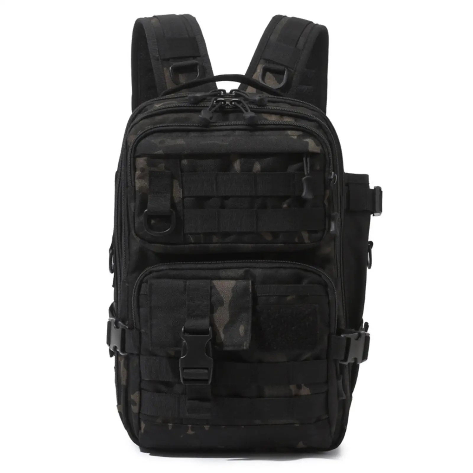 Waterproof Rucksack for Fishing Gear with Zippered Front Pockets and Durable Oxford Cloth for Hiking and Outdoor Travel