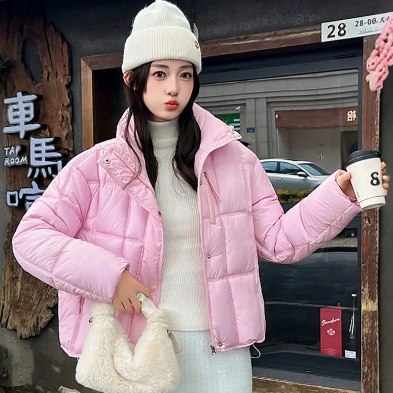 Women Loose Down Cotton Jacket New Winter Female Cotton Padded Coat 2026 Ladies Thicken Warm Parkas Female Outerwear Overcoat