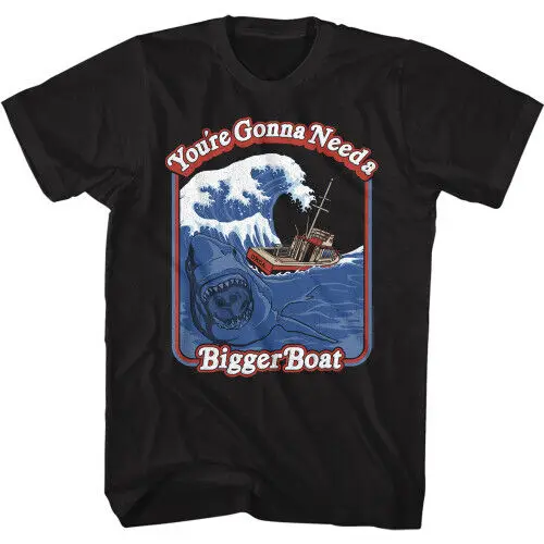 JAWS Storybooks Bigger Boat T-Shirt - Black