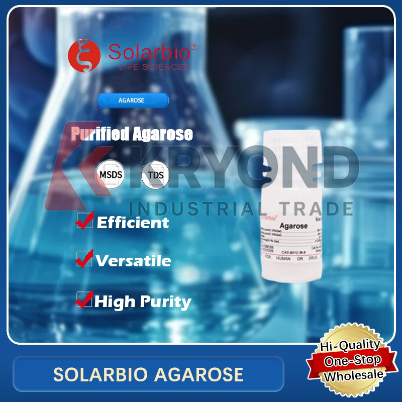 SOLARBIO AGAR POLVO para Preparación de Gel y Aplicaciones de Laboratorio Producto Original