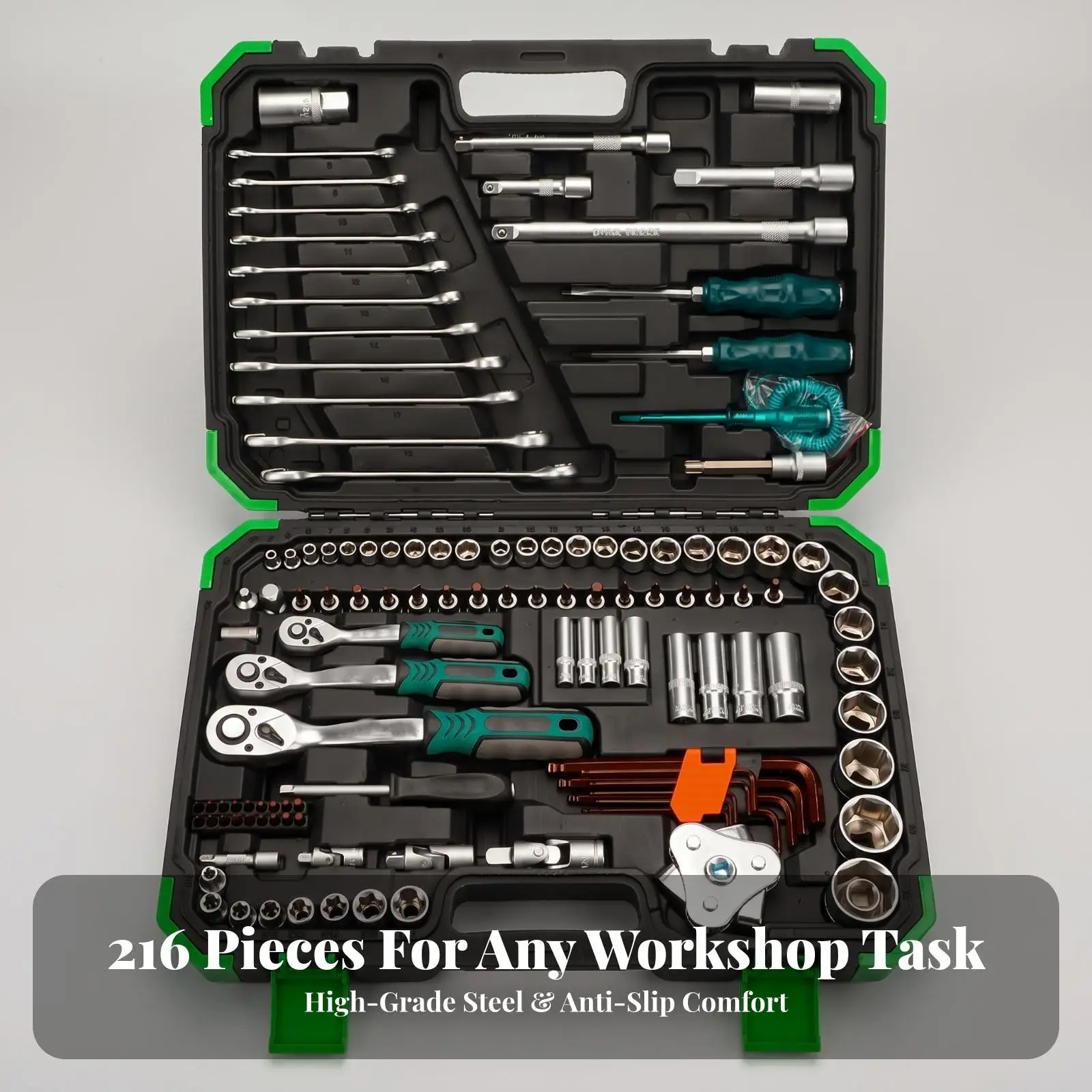 Automotive Mechanical Tools Kit Socket Wrench Set 121 Piece Car Repair Tools for Roadside Fix and Workshop