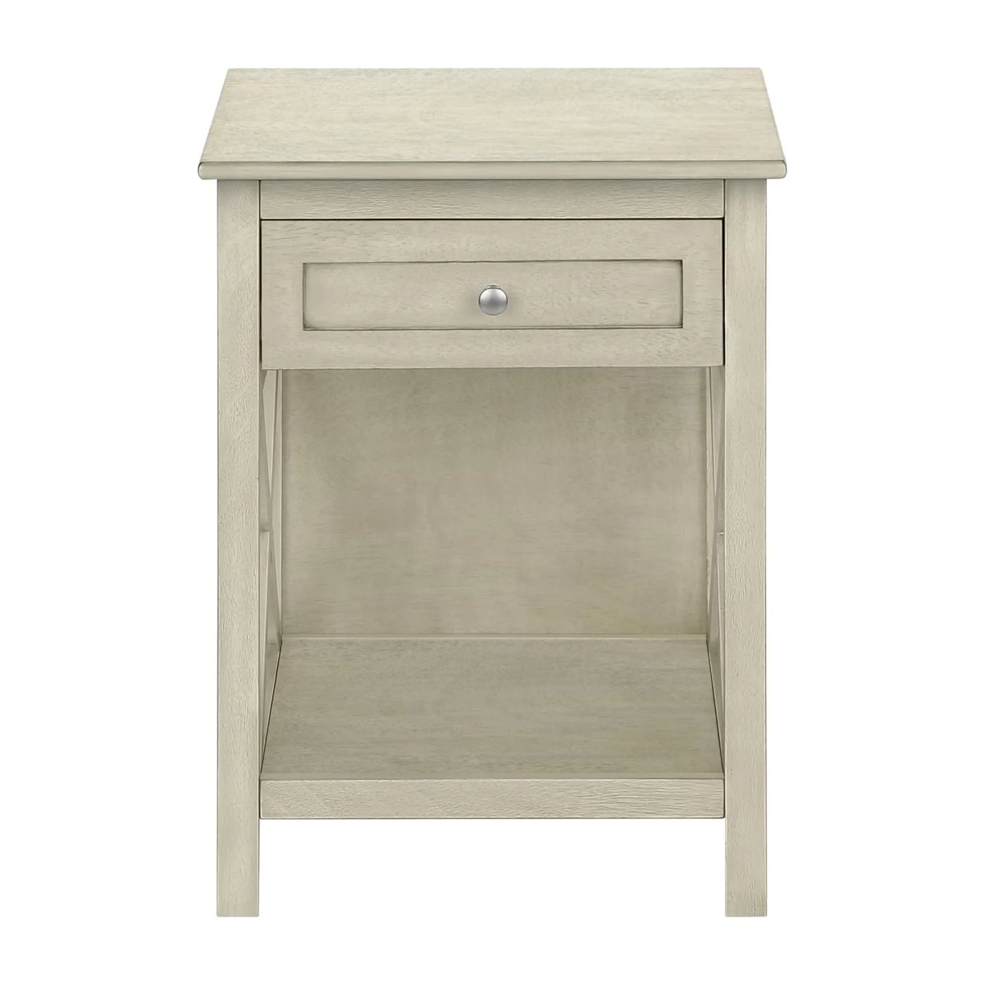 

Столик Bush Furniture Key West End, выполненный в стиле переходного дизайна, с отделкой под старину, белый, 19,00 x 15,75 x 25,00 дюймов.