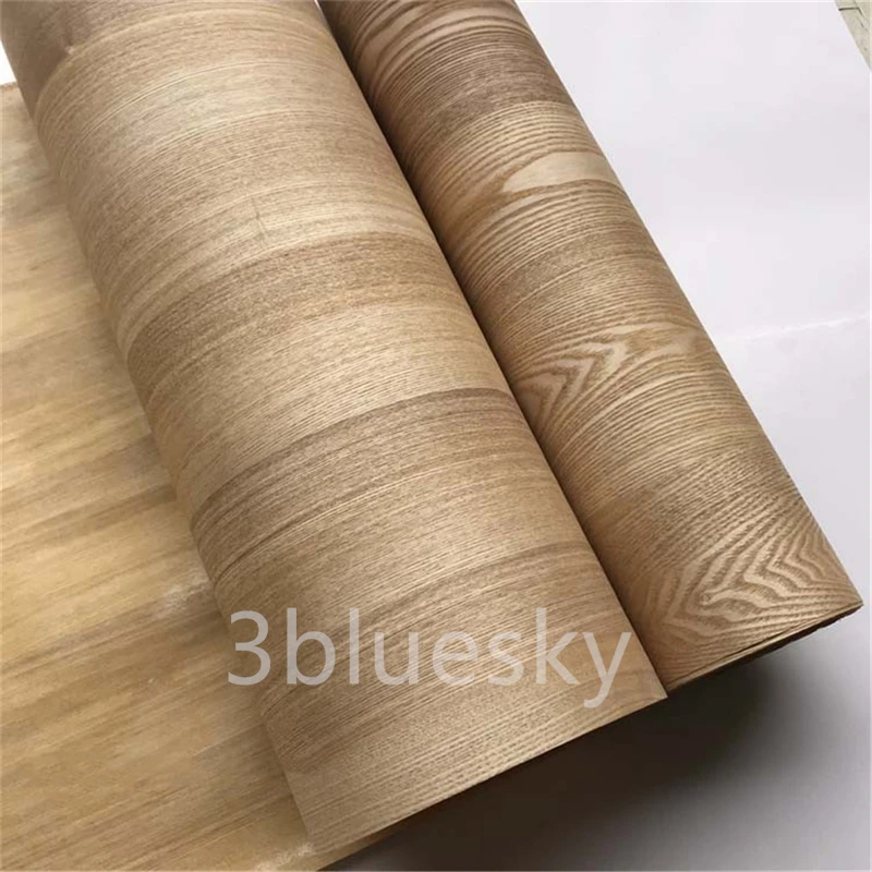 

Natural Wood Veneer Ash with Fleece Backing for Furniture about 60cm x 2.5m 0.25mm C/C Q/C