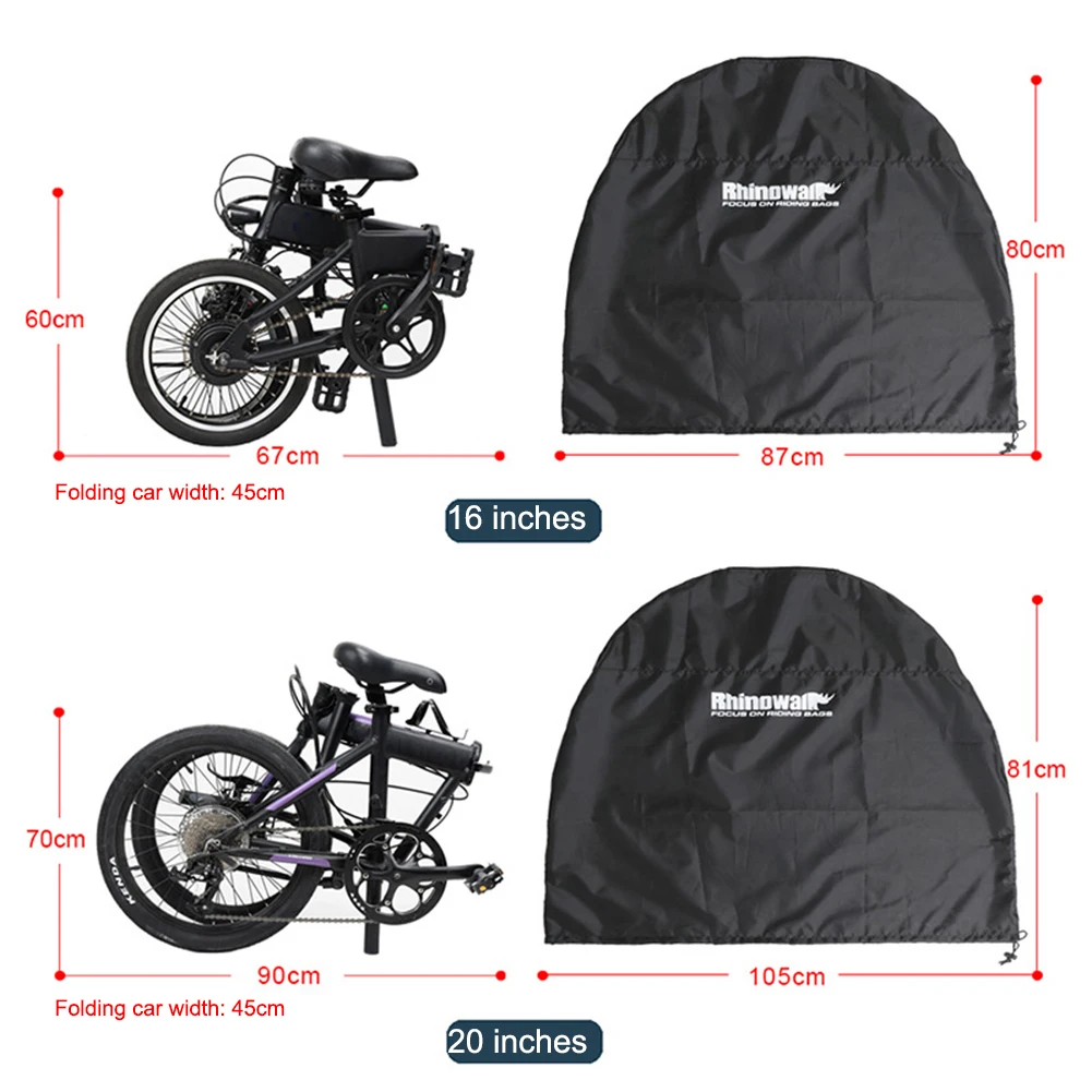 Folding Bike Transport Storage Pouch Waterproof Folding Bike Loading Carry Bag Protection Accessories Black