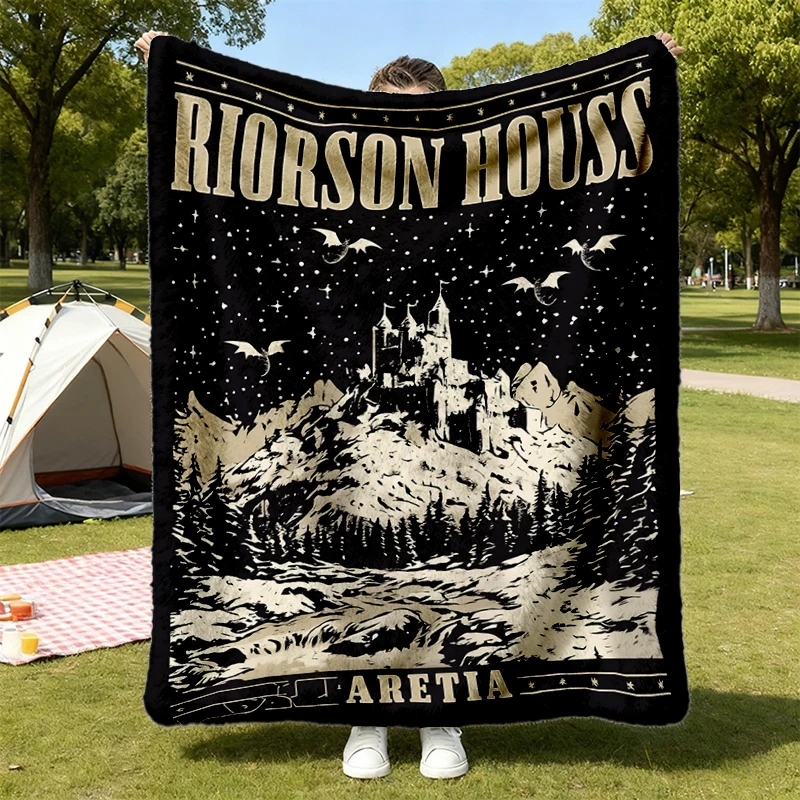 Xaden Riorson Flannel Blanket, Bookish Flannel Throw, Dragon Rider Cozy Blanket, Gift for Romantasy Reader