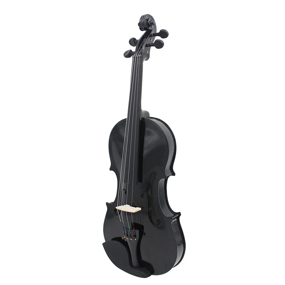Violin Black Basswood Violin Beginner Children Adult Practice Popular 4/4 Violin