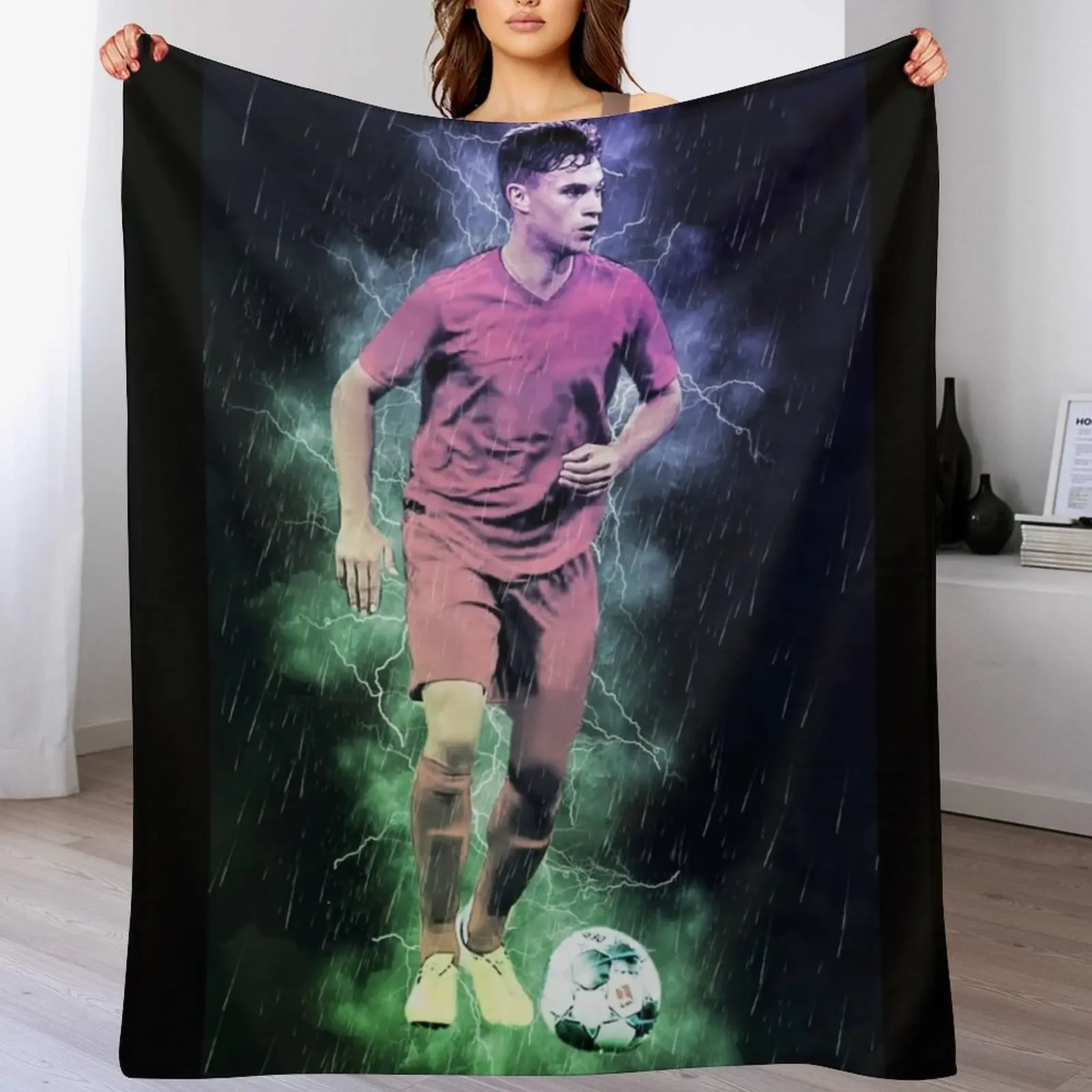 

Joshua Kimmich Throw Blanket Soft Plaid Decorative Throw blankets and throws warm for winter Blankets