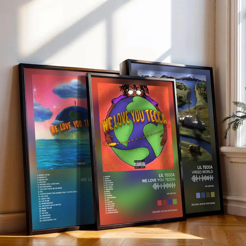 Lil Tecca Poster, Musik-Album-Cover, für Zimmer, Leinwand, Malerei, Druck, Kunst, Heimwanddekoration, Bild, Geschenk