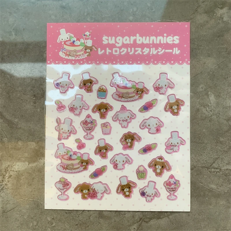 Sugarbunnies Stickers Sheet Seal Anime Bunny Kawaii Cute Stickers Laptop Notebook Sticker Book Decor