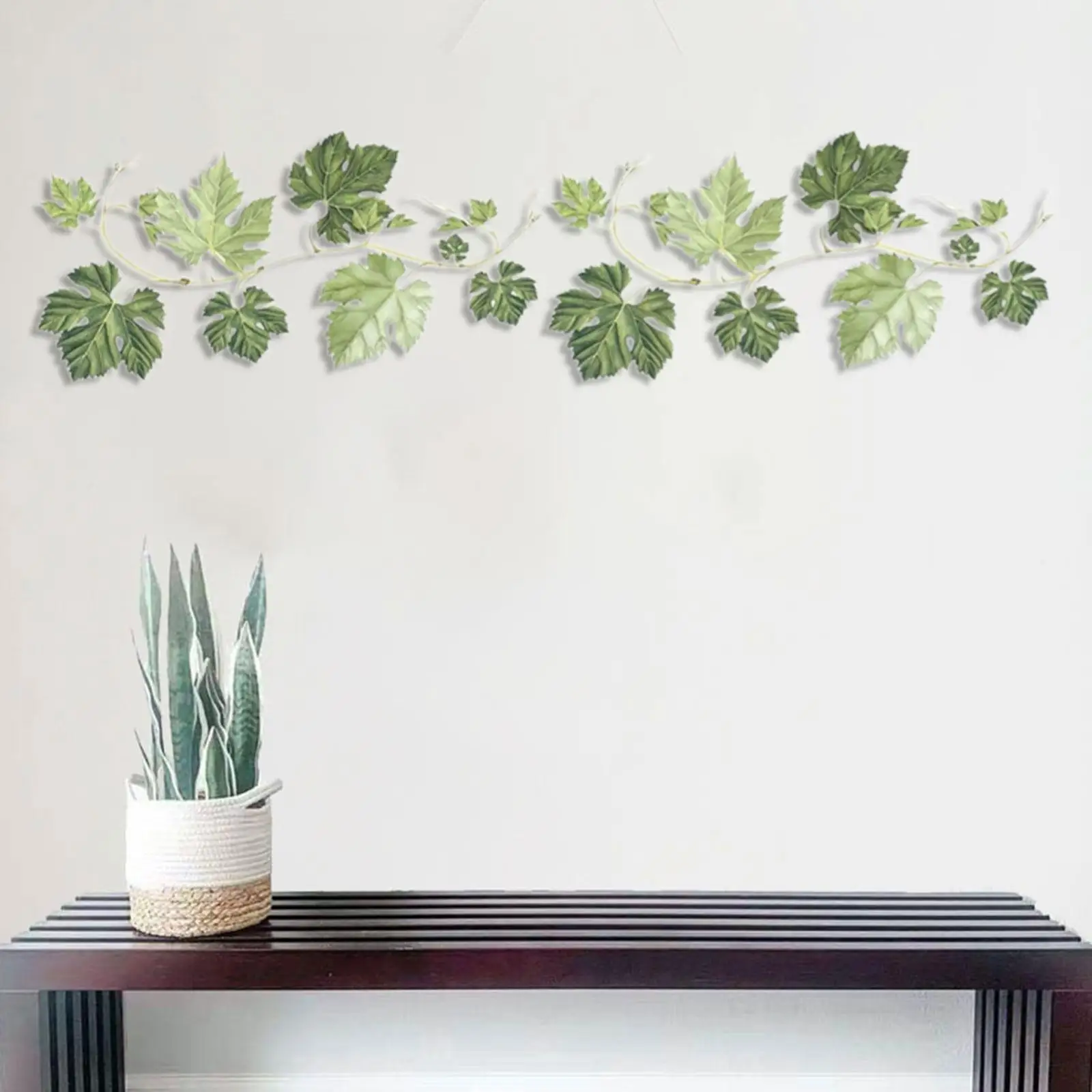 

Wall Mural of Green Plants, Leaves Wall Decal for Playroom And Bedroom
