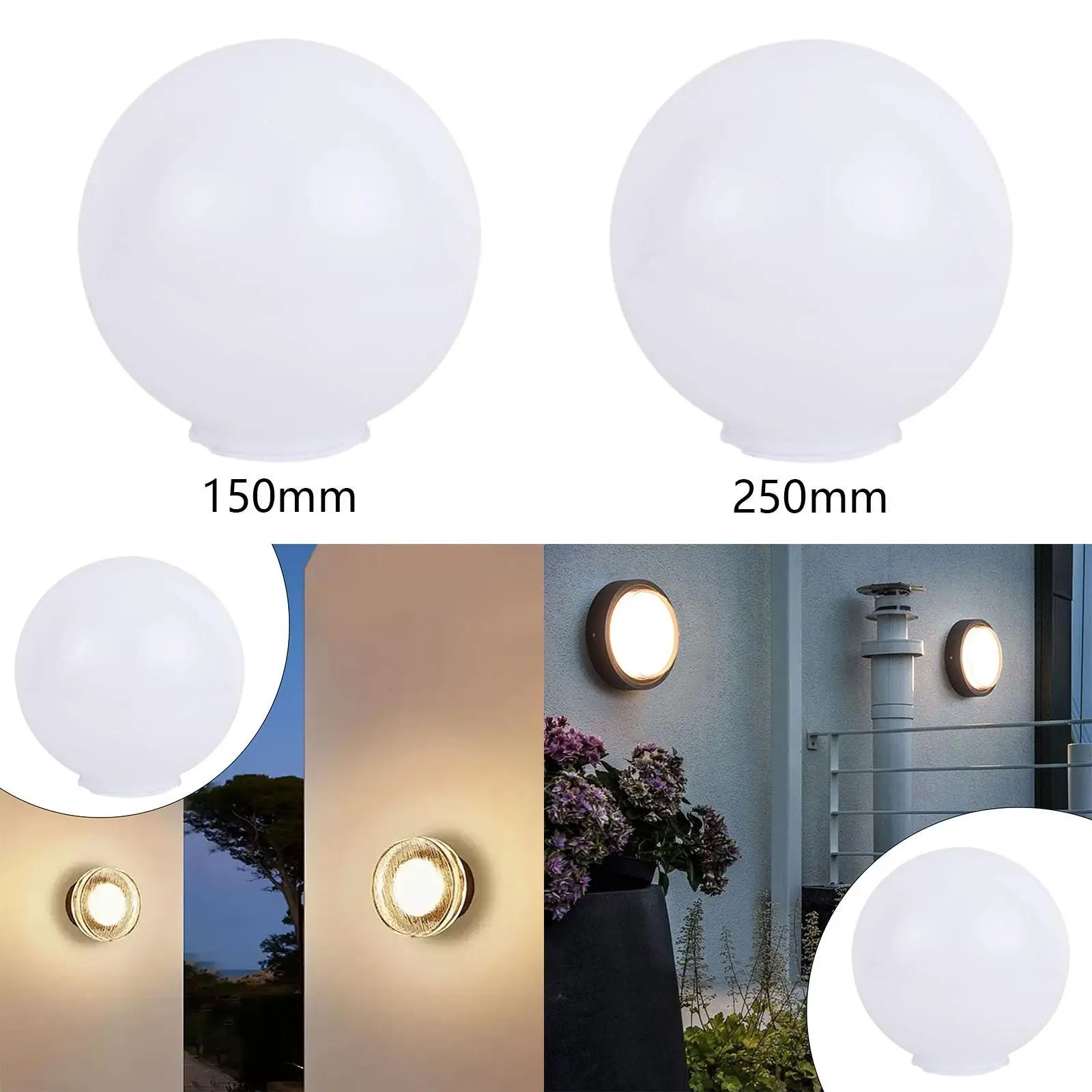 Lamp Post Globe Decoration Weatherproof Lighting Fixture Parts for Ceiling