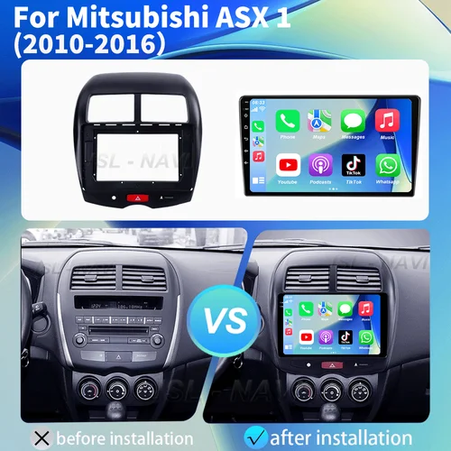 Imagen 2 del producto Android 15 Radio del coche para Mitsubishi ASX 1 2010 - 2016 reproductor de vídeo Multimedia navegación estéreo GPS No 2din 2 din dvd