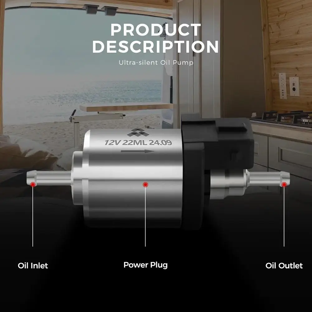 

Ультра бесшумный топливный насос 12 В, автомобильный обогреватель, дизельный насос для Webasto, портативный дизельный воздухонагреватель Eberspacher N8X1