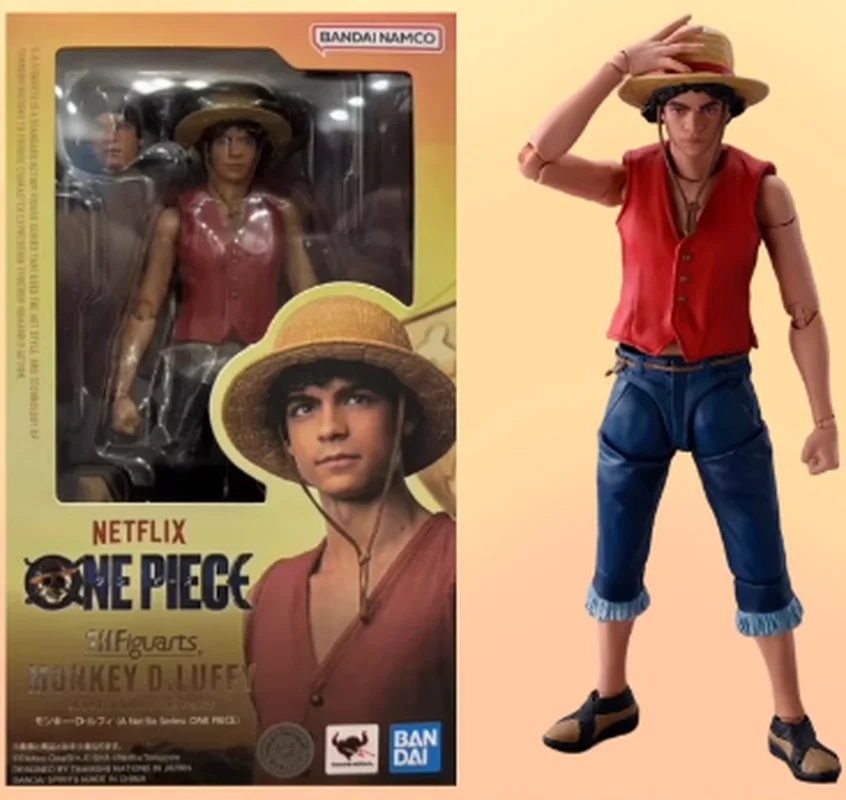 

One Piece Shf Luffy Poseable Figure Authentic In-Stock Netflix Live Action Figure Gift