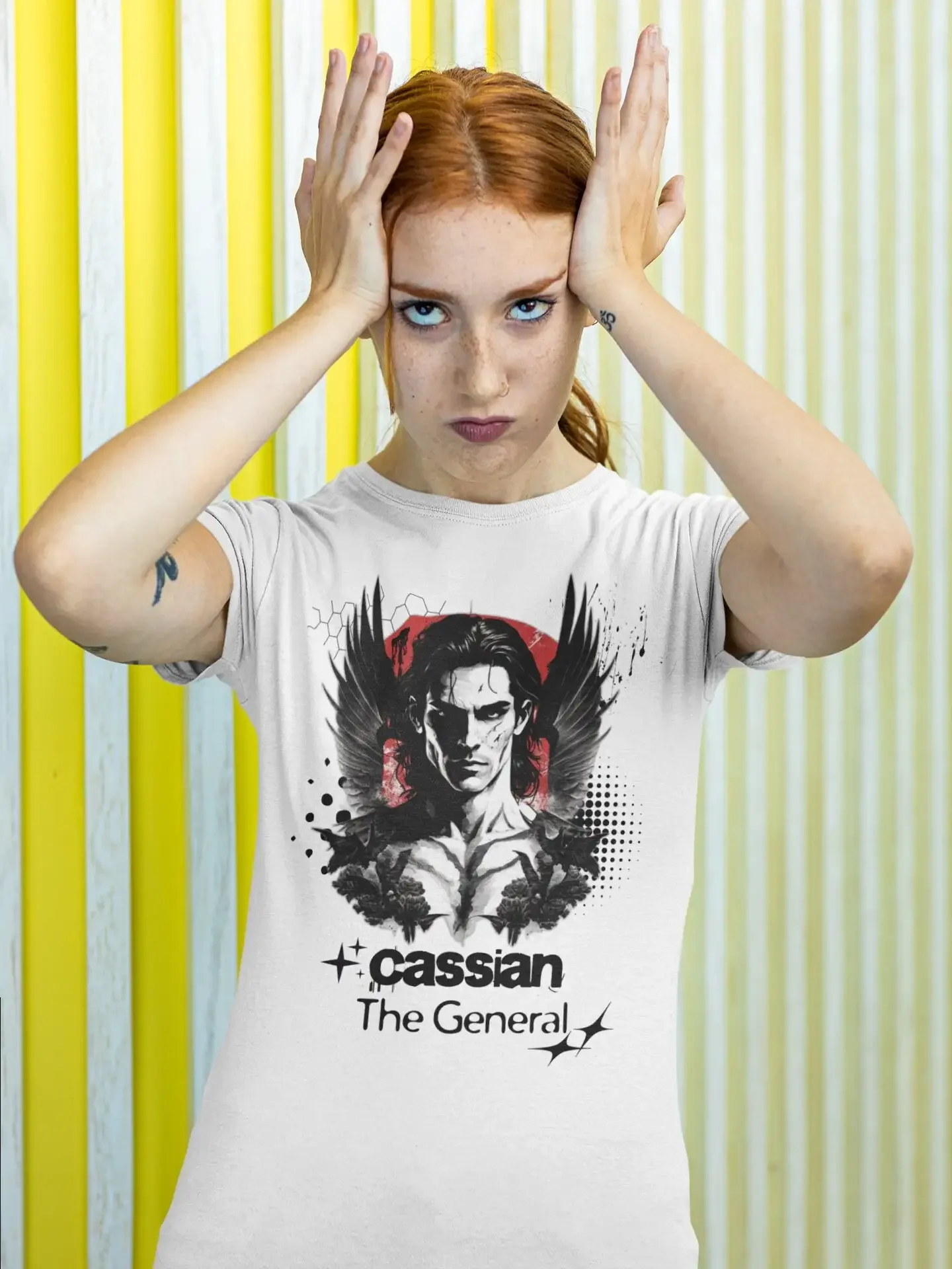 Acotar Cassian General The Night Court Retro Tee, Сара J. Maas Sjm Rhys Feyre Fangirl Romantasy bookstag