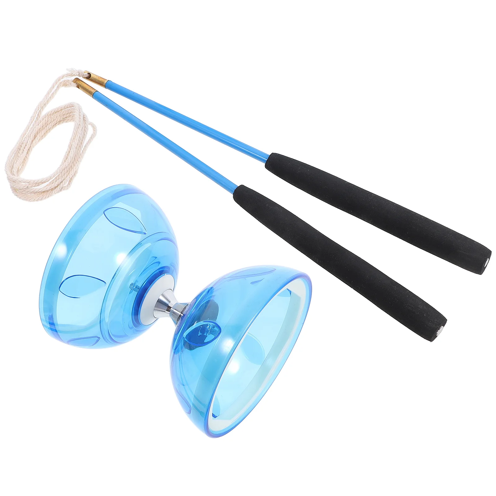 Three Bearing Diabolo Toy Chinese Kids Outdoor Toys Double Head Professional Tpu Plaything Elderly People Child Yoyo Toddler