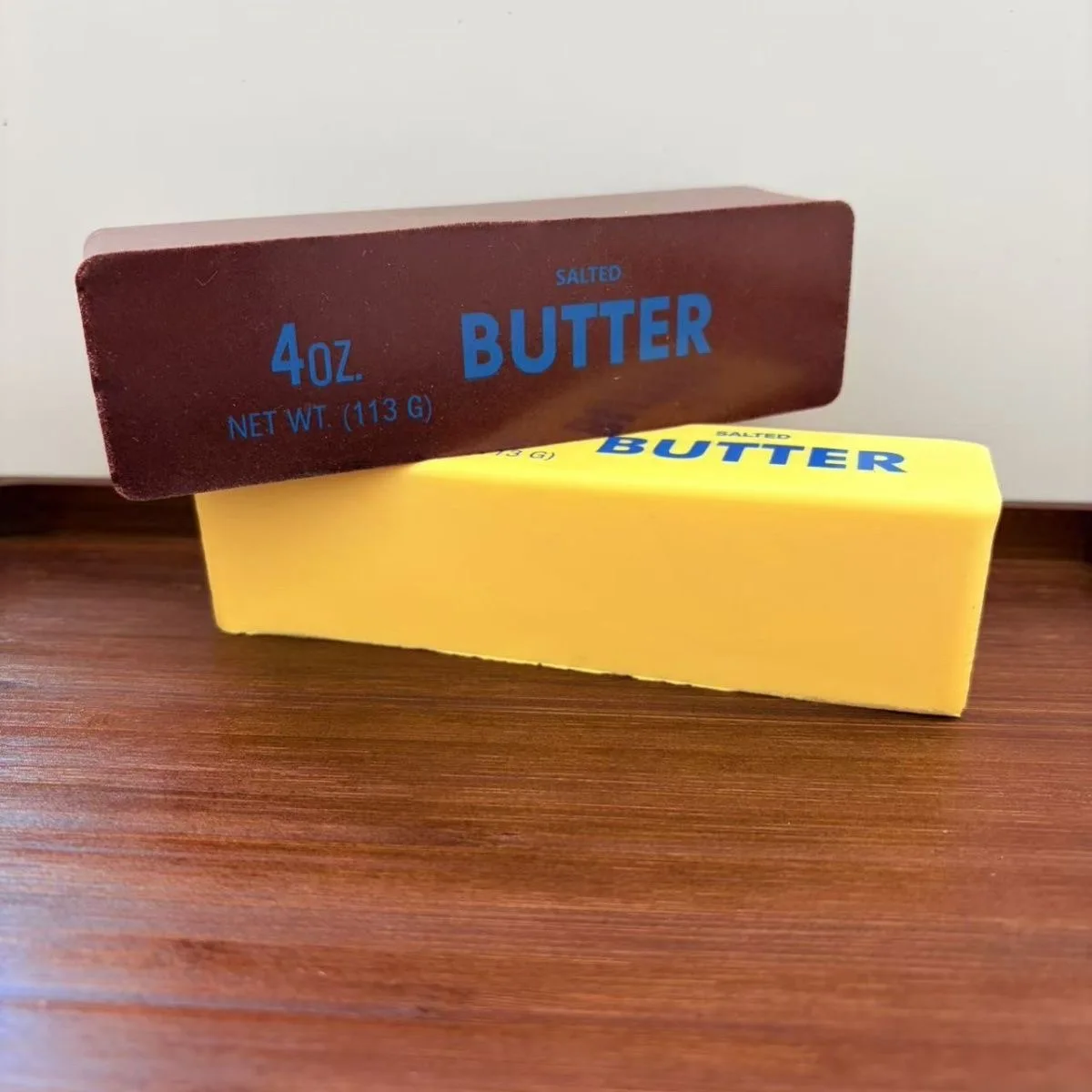 Realistic Chocolate Butter Stick Slow Rising Squishy Stress Relief Toy Sensory Fidget Squeeze Toy for Stress Relief